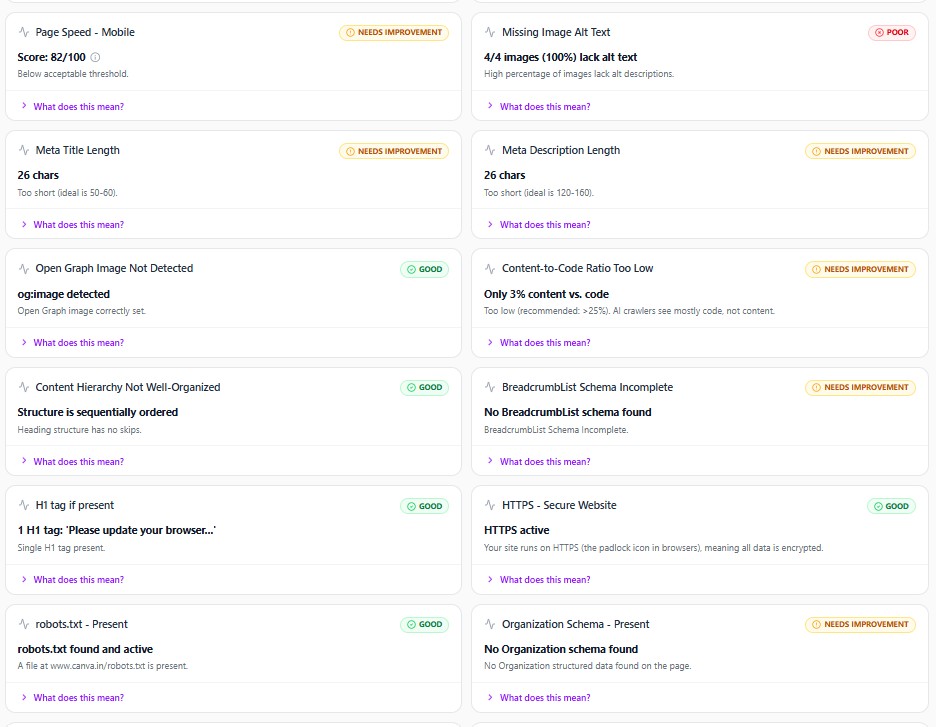GEO Intelligence Agent screenshot 2