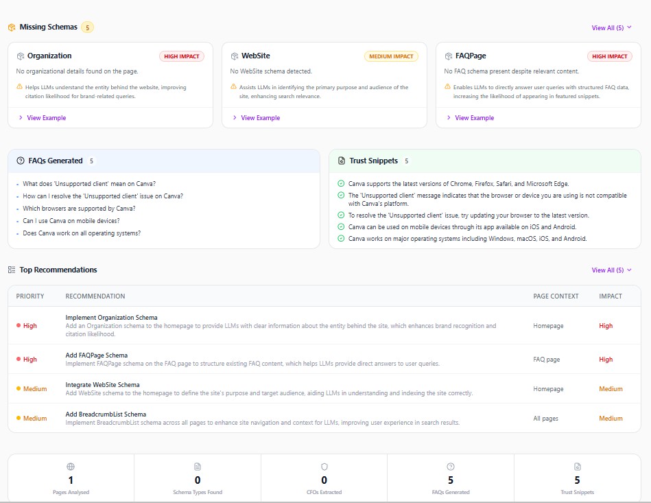 GEO Intelligence Agent screenshot 3