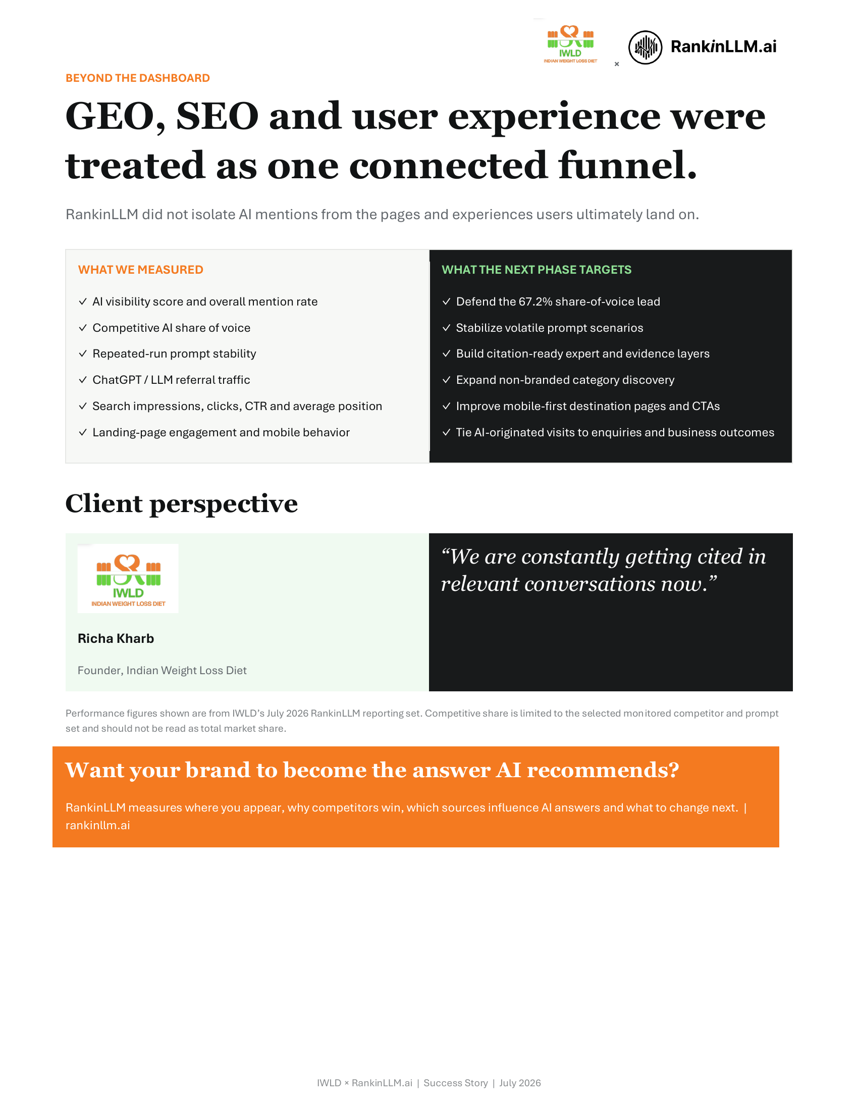 IWLD Beyond the Dashboard