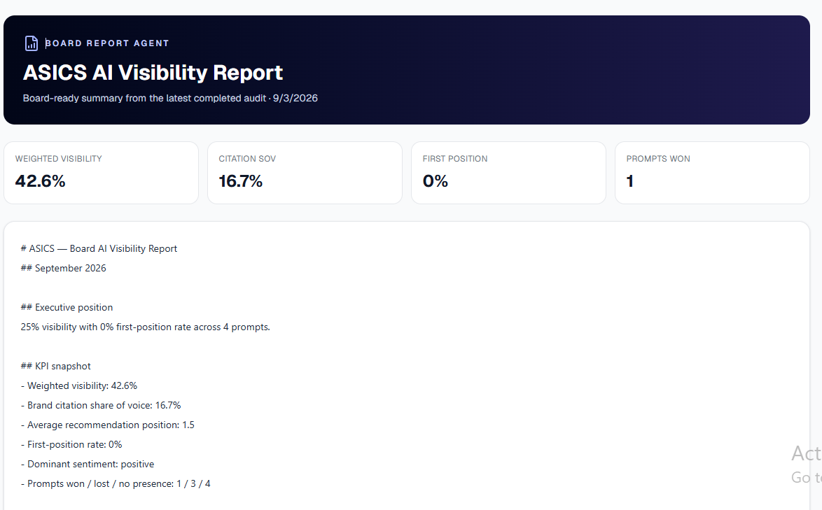 Board Report Agent screenshot 1