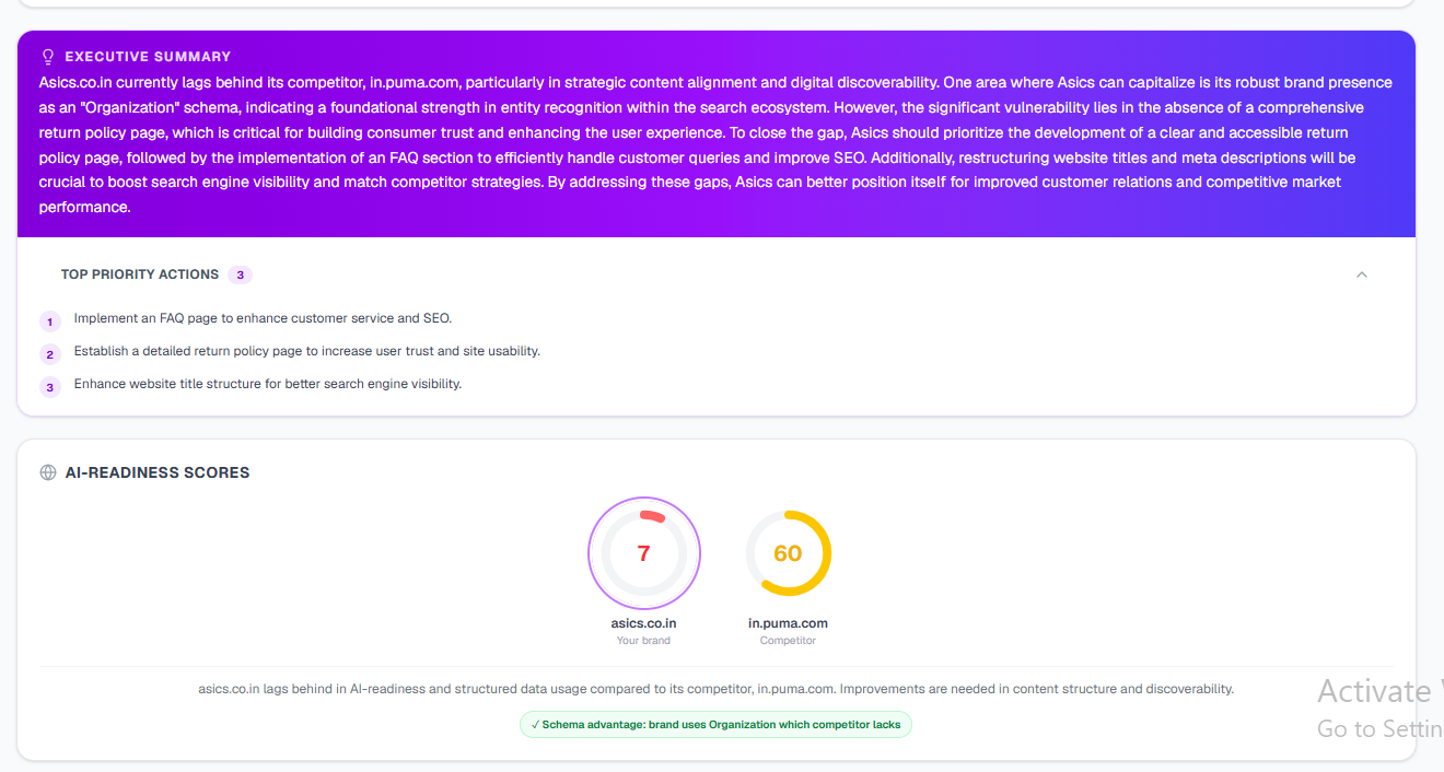 Competitor Agent screenshot 2
