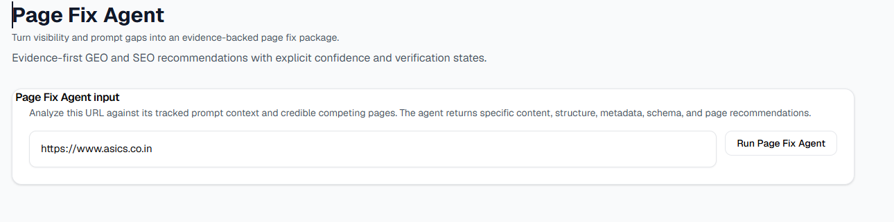 Page Fix Agent screenshot 1