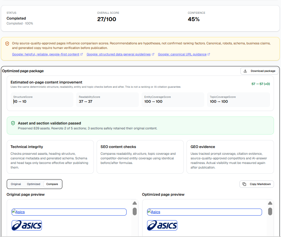 Page Fix Agent screenshot 2